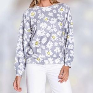 NEW PJ Salvage Floral Smiley Long Sleeve